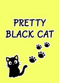 PRETTY BLACK CAT Theme/LIGHT YELLOW GR