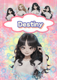 Destiny little girl in bubbles BL02