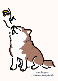 Singing Dog-Siberian Husky(red)-