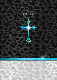 Leopard Cross[light blue]