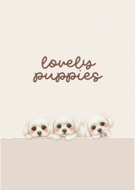 Lovely Puppies light pastel brown