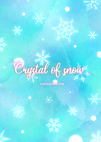 Cristal de neve azul claro