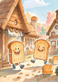 Cute and cheerful bread
