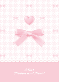 Mini Ribbon & Heart HT -  T Pink 03