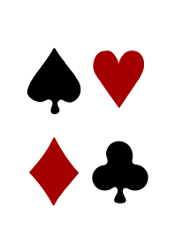 Marks of cards (white)