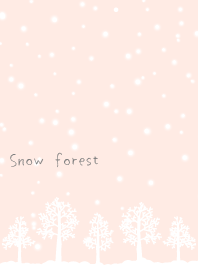 winter snow forest-pink WV
