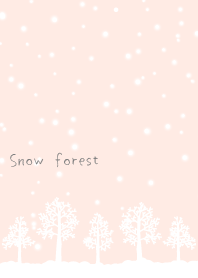 冬天雪森林粉紅色 WV