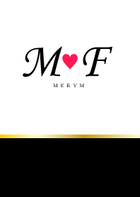 LOVE-INITIAL M&F イニシャル 9