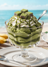 MATCHA ICE CREAM & SUMMER SEA