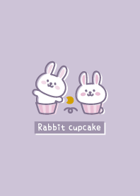 Rabbit cupcake <Moon> purple