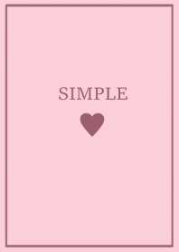 SIMPLE HEART -sweet pink-