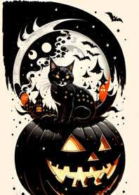 halloween cat c46627