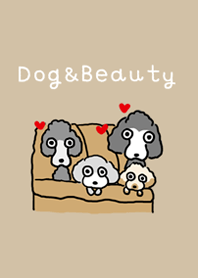 Dog with beauty