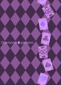Diamond pattern -Gothic purple-