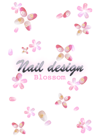 Nail design blossom