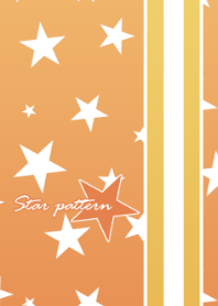 Star pattern -Orange gradation-