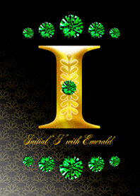Initial"I" with EMERALD