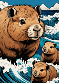 Ukiyo-e - Capybara bb5597