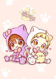 猫耳フードのチビ　着せかえ