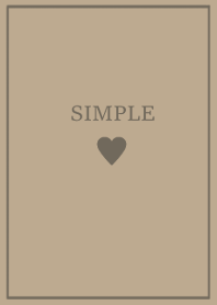 SIMPLE HEART -coffee brown-
