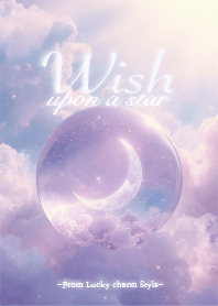 Wish - Crescent Moon Crystal Sphere -