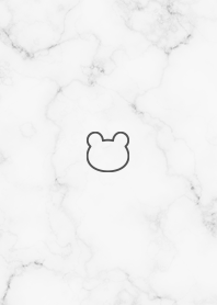 Simple bear and marble White01_1