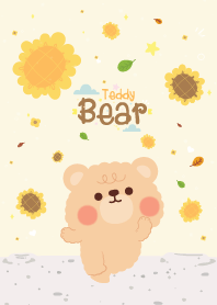 Teddy Bear Sunflower Day Cutie
