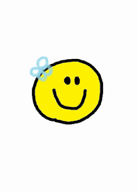 smile face and flower theme