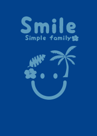 Smile & tropical Royal blue