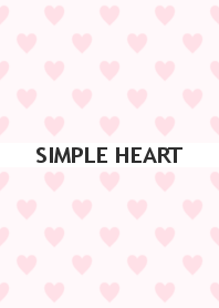 SIMPLE HEART -pale pink-