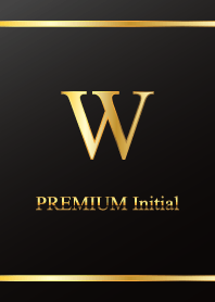 PREMIUM Initial W #Black
