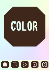 brown color rainbow  K21