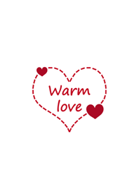 Warm line love-red