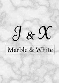 J&X-Marble&White-Initial