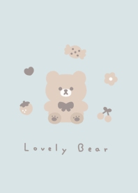 Bear and items/lihgth blue wh