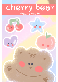 Cute cherry bear