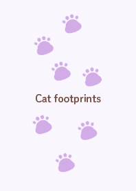 Simple cat footprints purple ver Theme