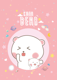 Kuma Cute Galaxy Pink