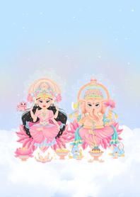 Ganesha and Lakshmi