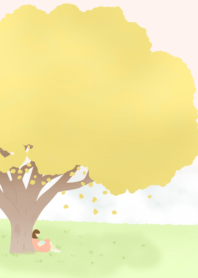 under the tree