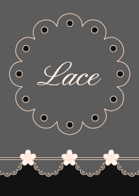 Lace 002-2 (Cherry blossoms/Black)