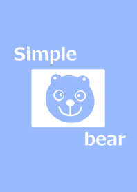 Blue bear and simple from japan