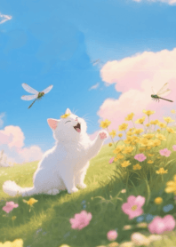 Purr & Flutter:White Cat_2