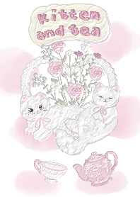 Kitten and tea