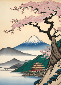 Ukiyo-e Mountains, Seas Ab1FfD