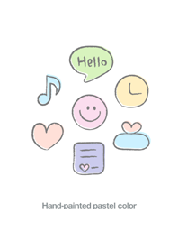 Hand-painted pastel color