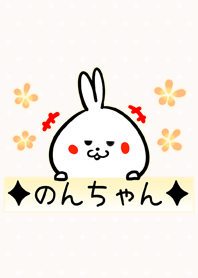 [のんちゃん]用可愛いウサギの名前着せかえ