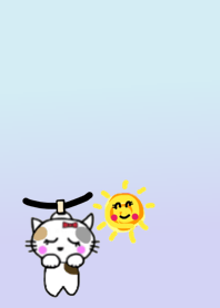 Laundry cat. Light blue purple.c1