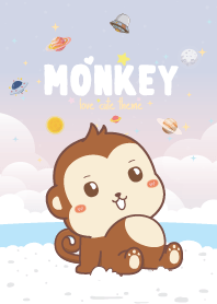 Monkey Seaside Pastel