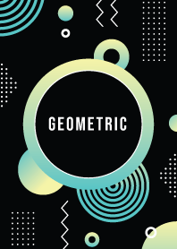 Geometric Gradient Black 3